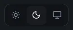 The light, dark and system theme switcher